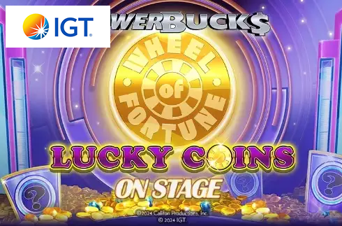 PowerBucks Wheel of Fortune Lucky Coins On Stage